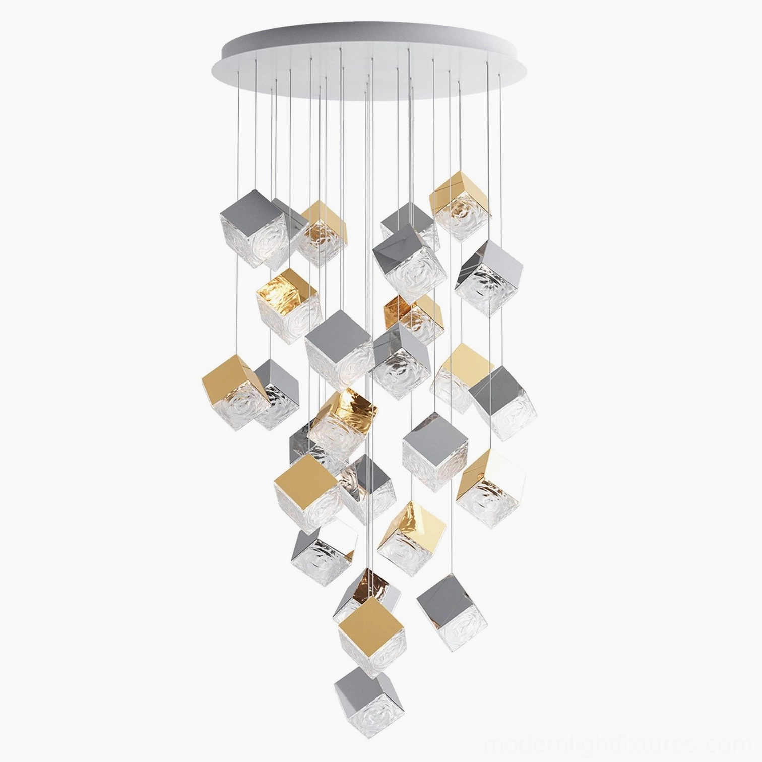 Contemporary cube pendant light fixture global certification standards compliance