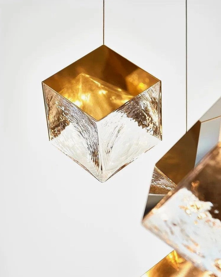 Contemporary cube pendant light fixture professional installation guide