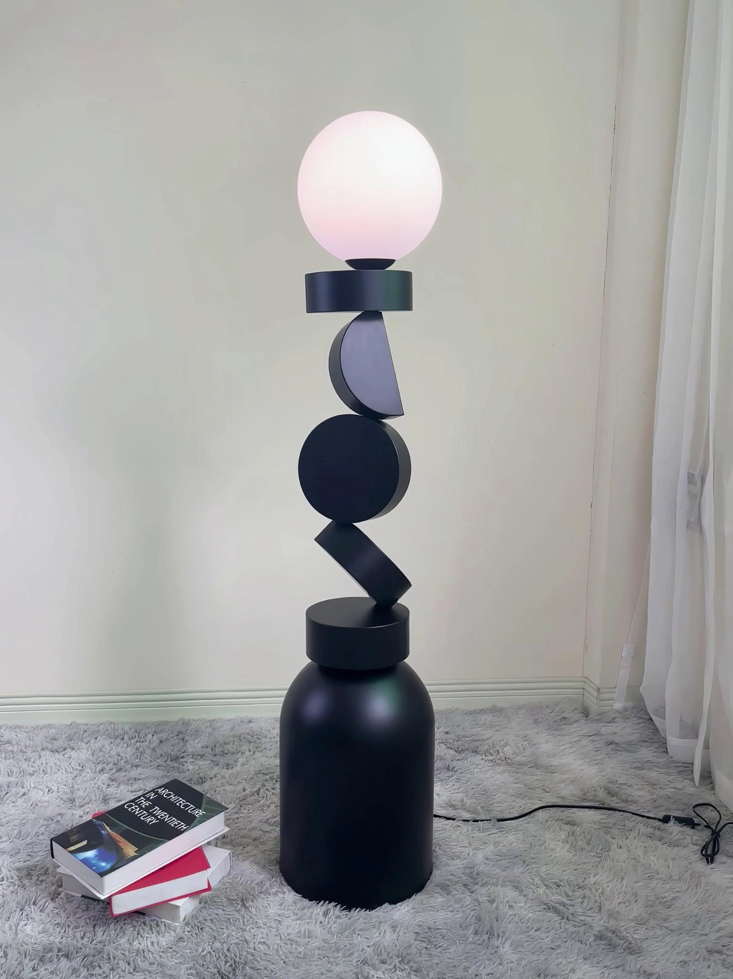 Cubu geometric floor lamp warm white 3000K LED lighting contemporary home design