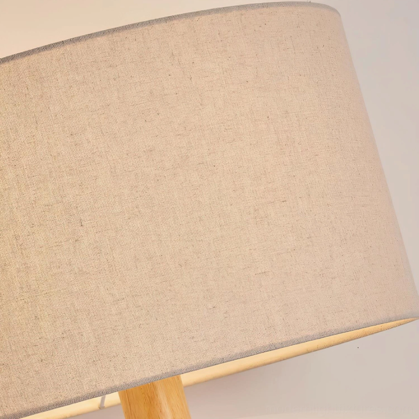 Culver wood floor lamp Scandinavian design aesthetic with natural wood finish and linen drum shade