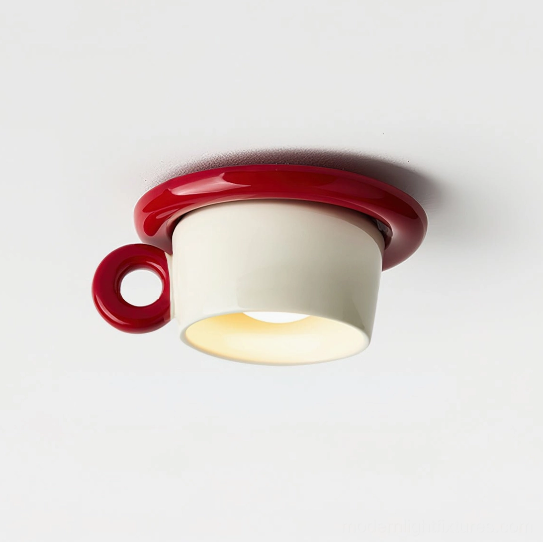 Red model A cupola ceramic ceiling light fixture product variant