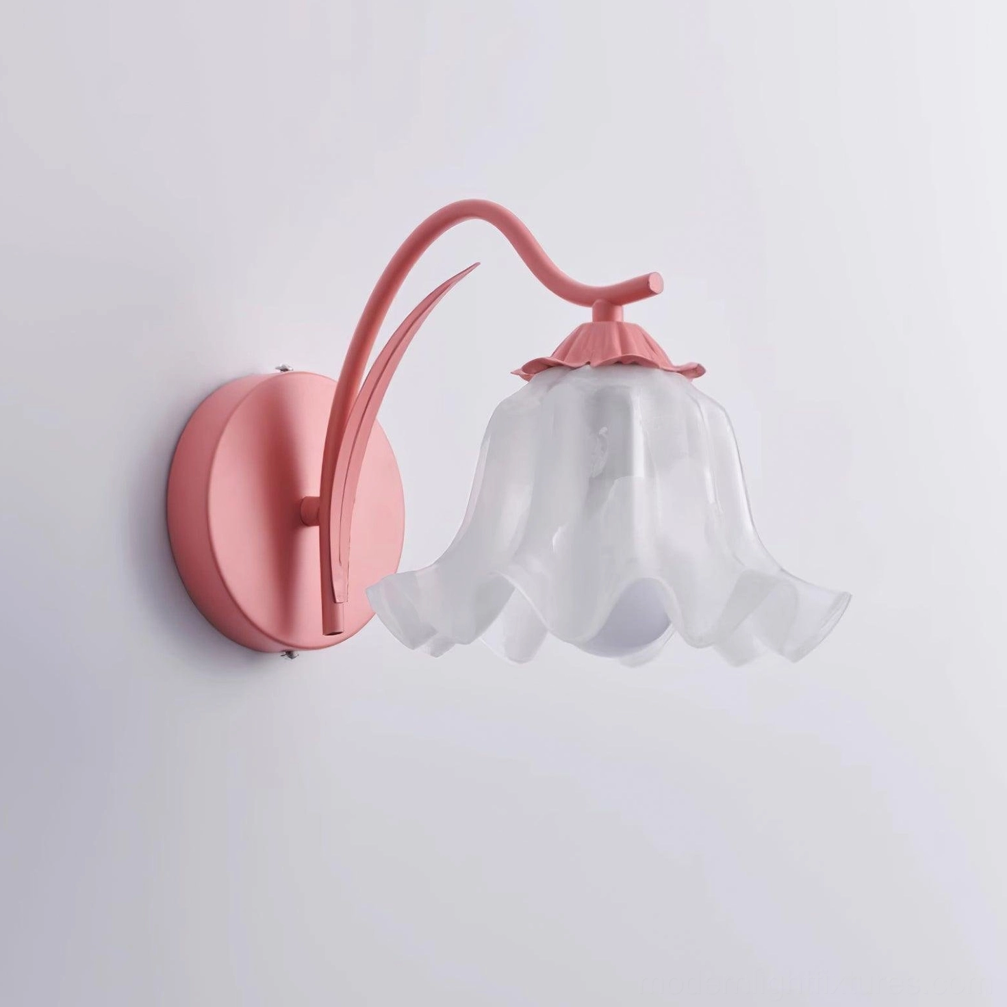 Damp-rated lily valley wall light suitable for bathroom and outdoor use