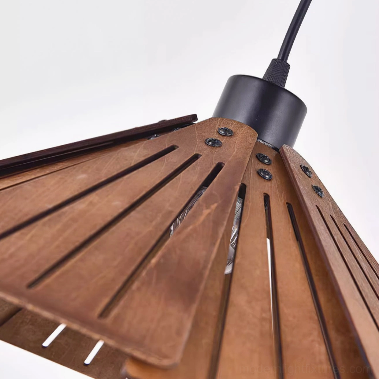 Delfina pendant light installation perspective showing scale and proportion in room