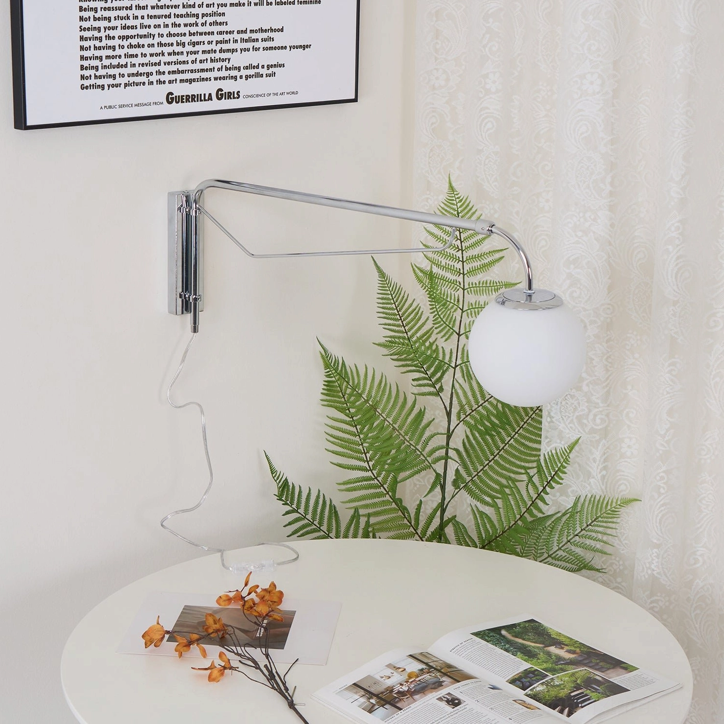 Dione adjustable wall lamp contemporary Scandinavian design timeless modern fixture