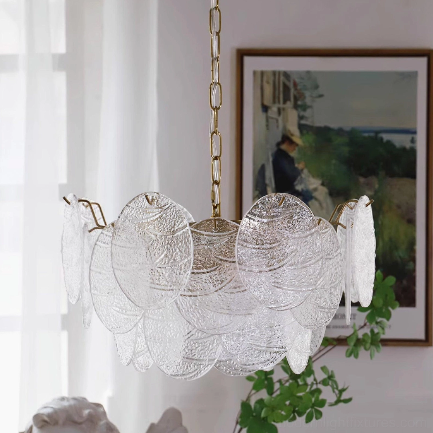 Victorian disc glass chandelier compliant North America Australia Europe Middle East standards