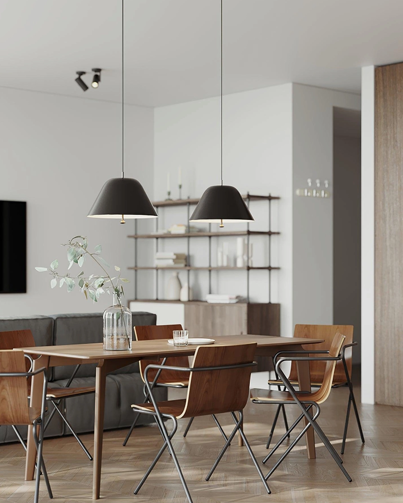 Dome pendant light fixture with matte metal finish showcasing contemporary design simplicity