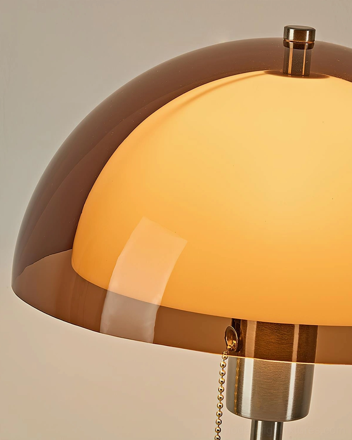 Domera dome table lamp layered lighting setup - ambient and task light combination