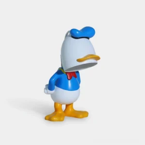 Whimsical character candle warmer lamp featuring Donald Duck design with blue and white resin body, front three-quarter view, studio lighting