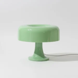 Donula sculptural table lamp showing power cord attachment and side profile