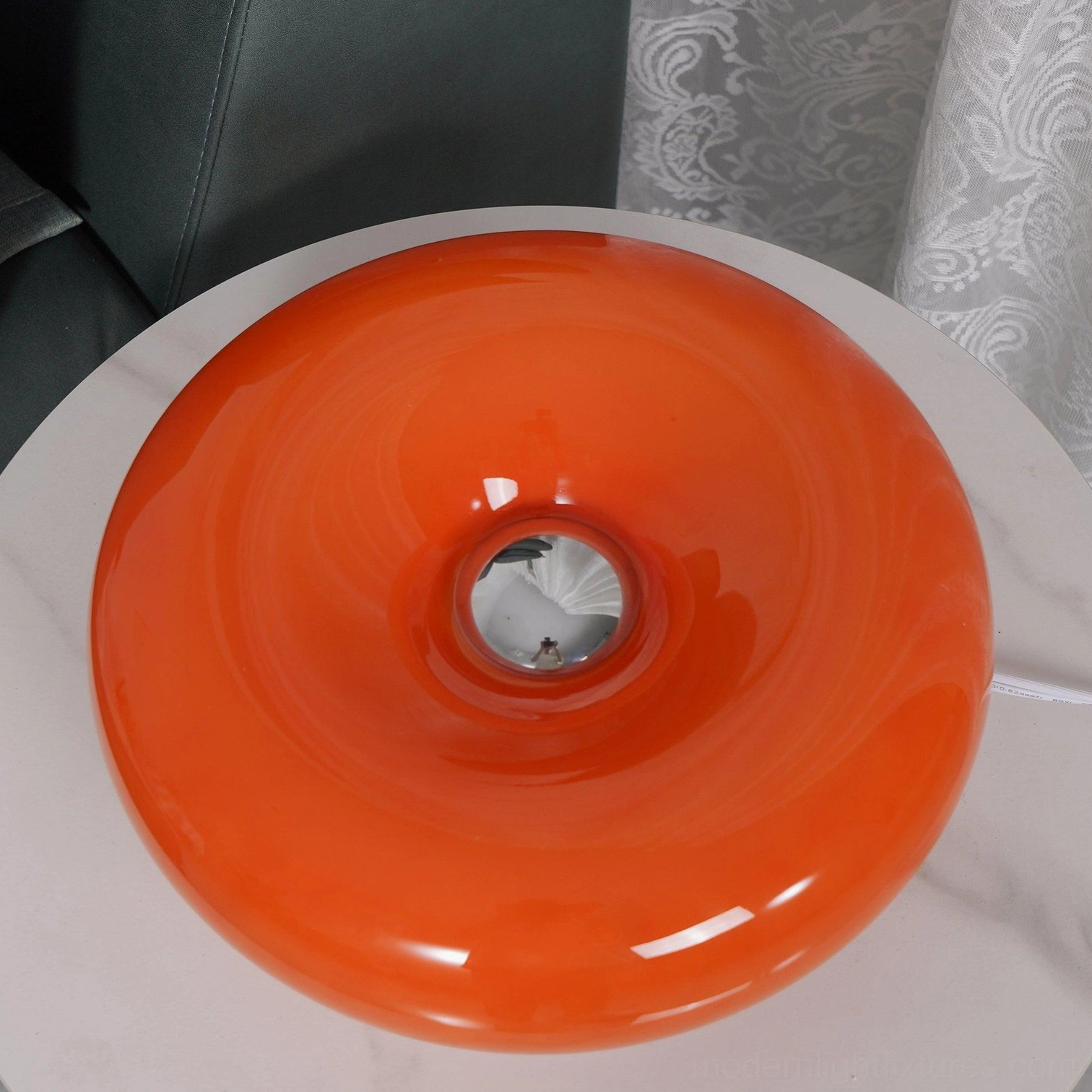 Donut table lamp smooth glossy finish easy maintenance long-lasting LED technology