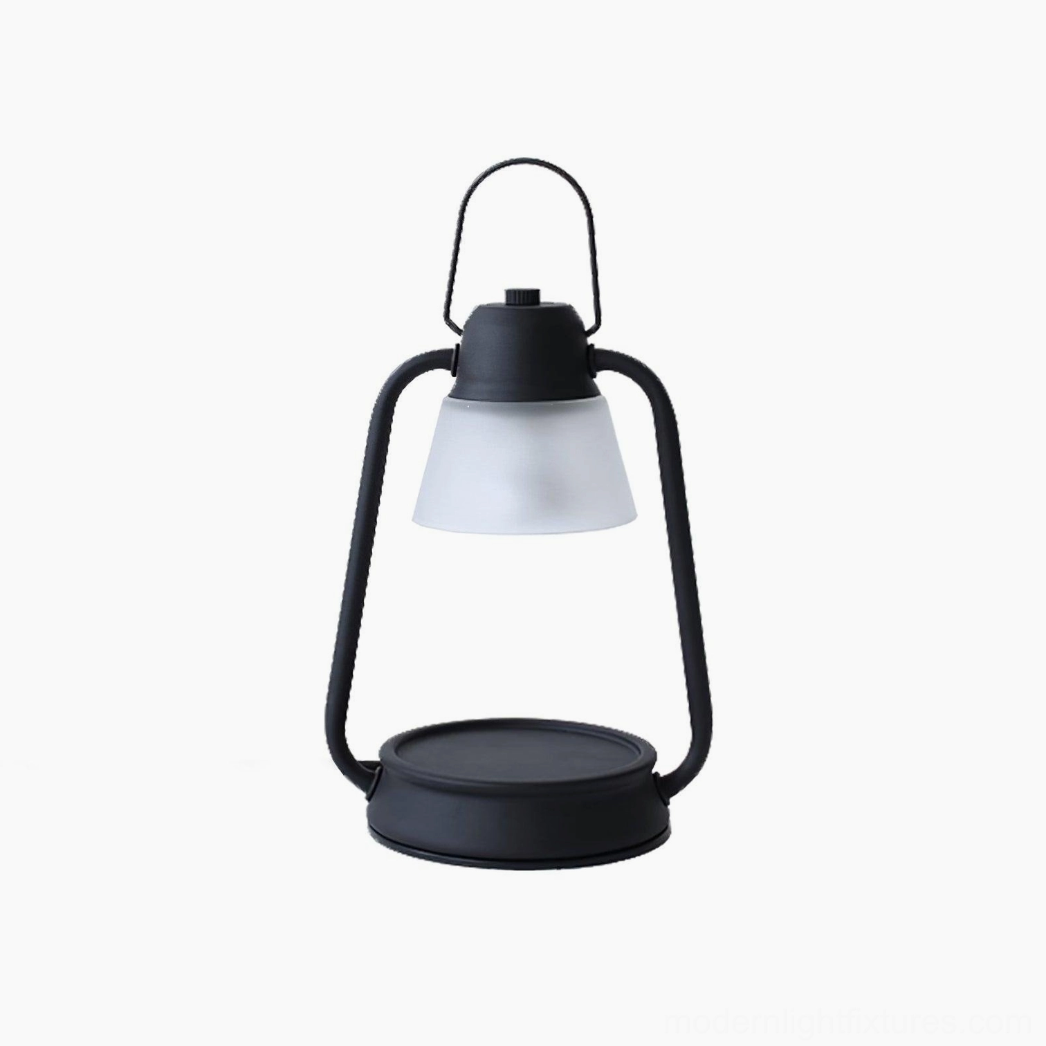 Candle warmer lamp black finish industrial contemporary home decor