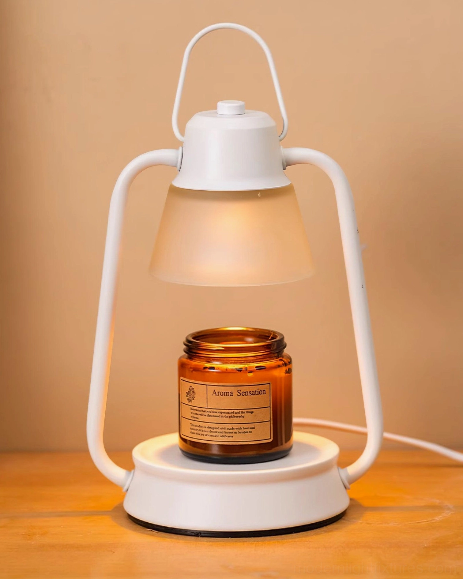 Table lamp wax warmer durable metal glass construction quality design