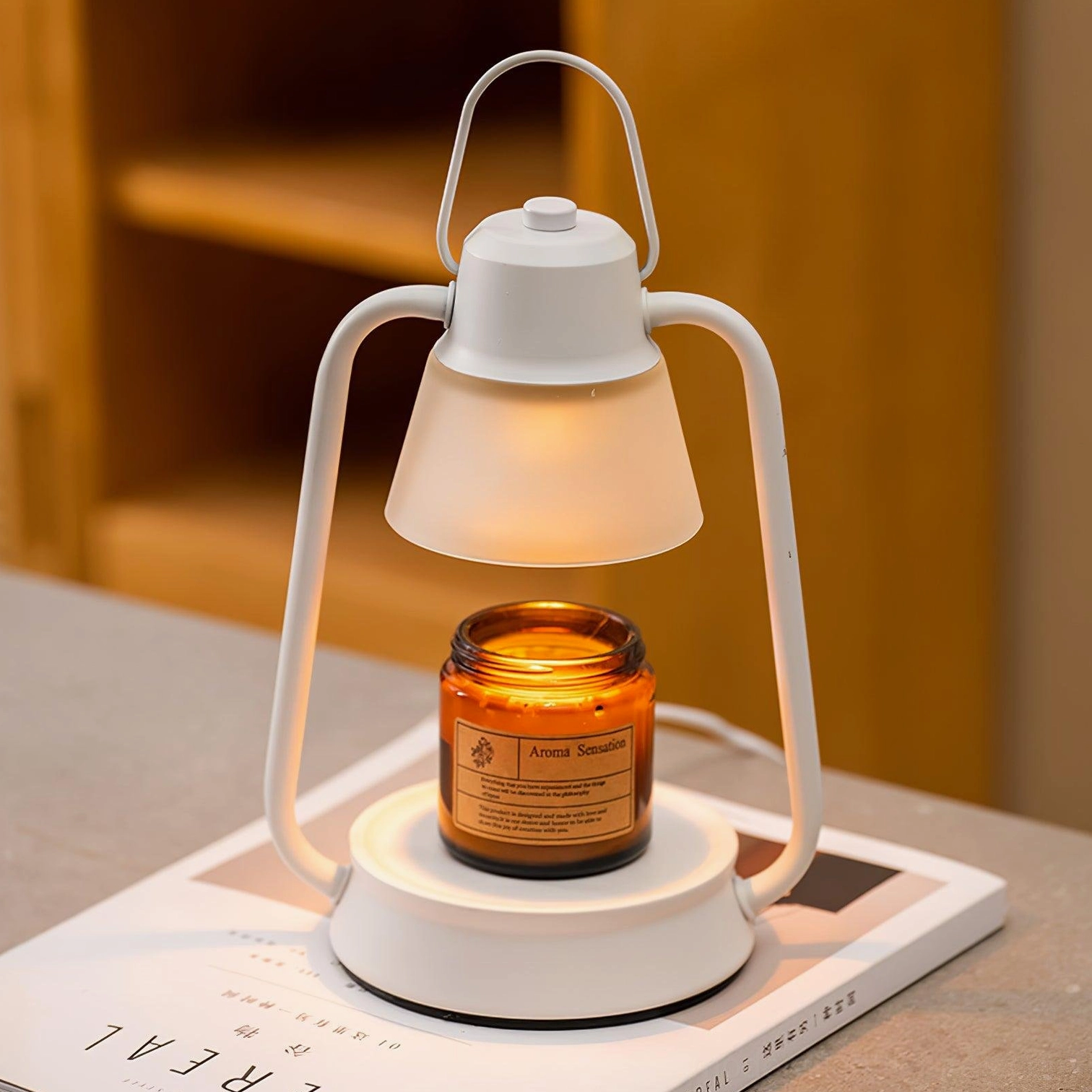 Modern wax warmer lamp living room table accent piece lighting