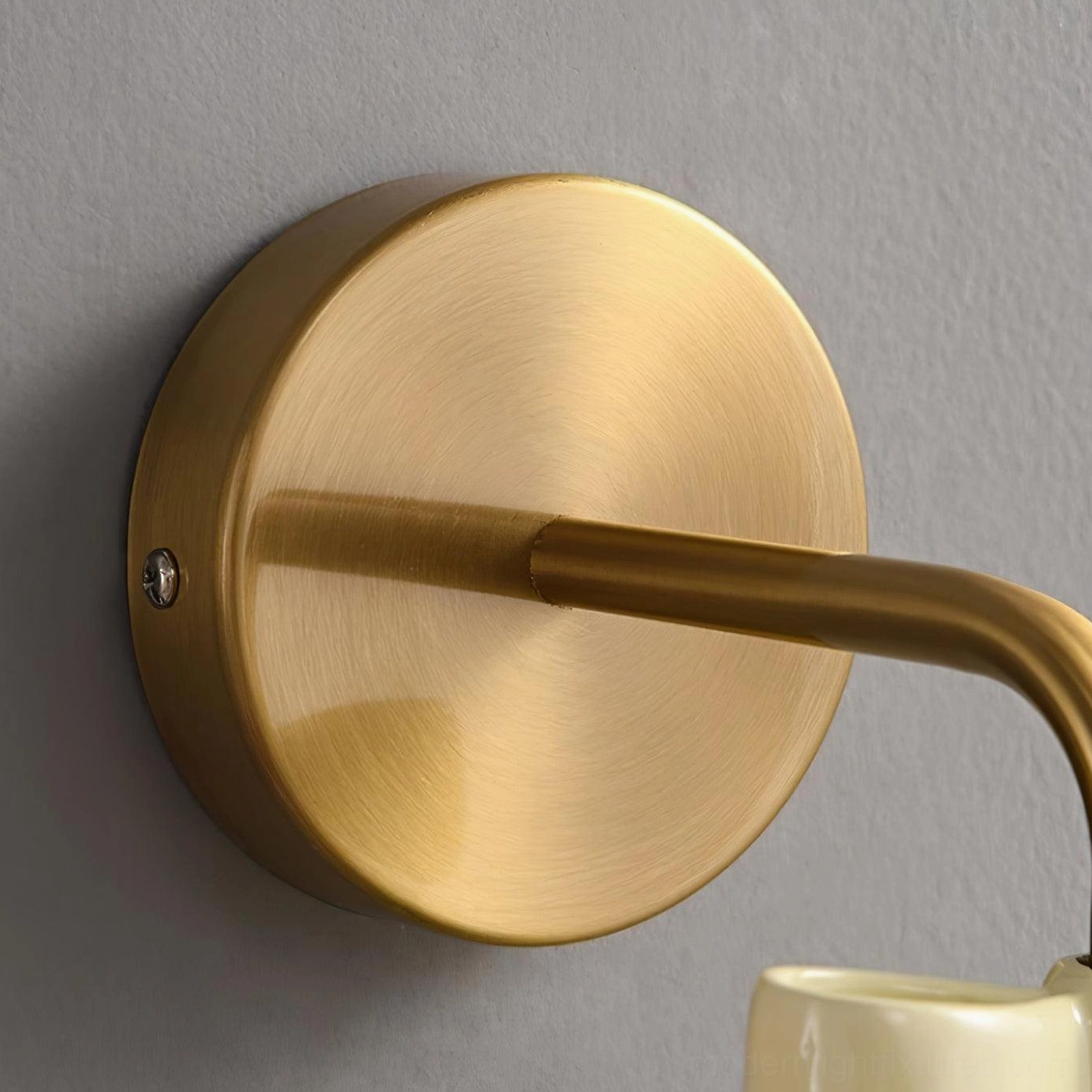 E26 E27 socket ceramic bell wall lamp hardwired design with dimmer switch compatibility