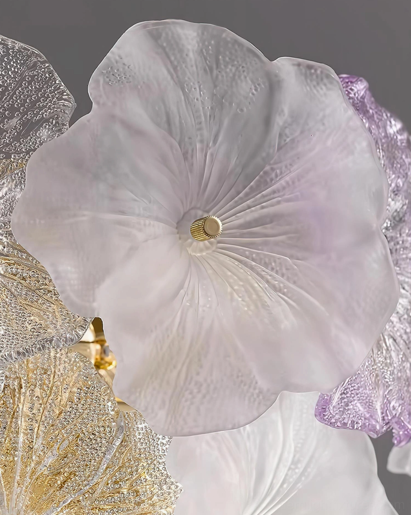 Elaria floral glass wall sconce neoclassical traditional contemporary style