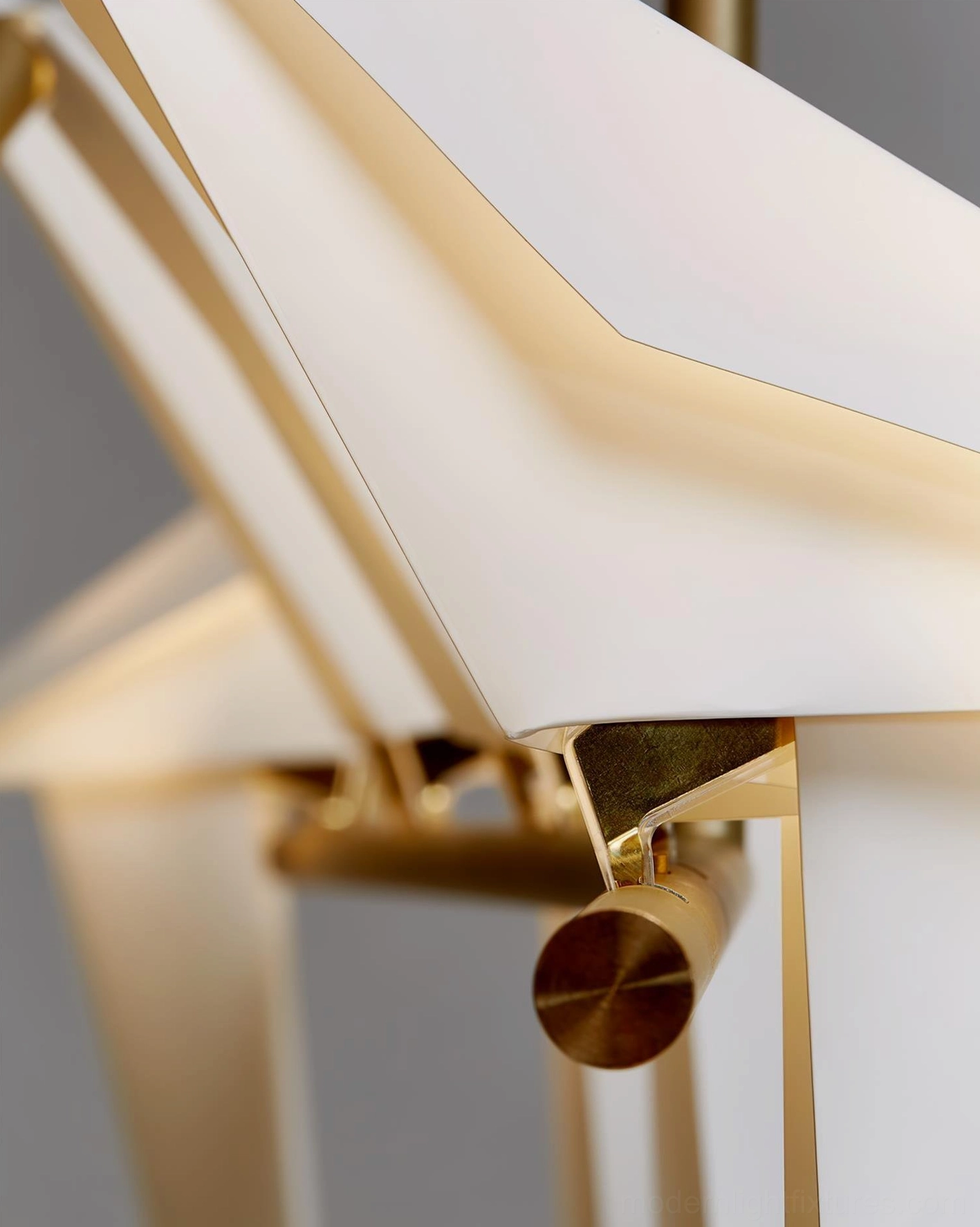 Elegant origami crane chandelier sculptural statement piece interior