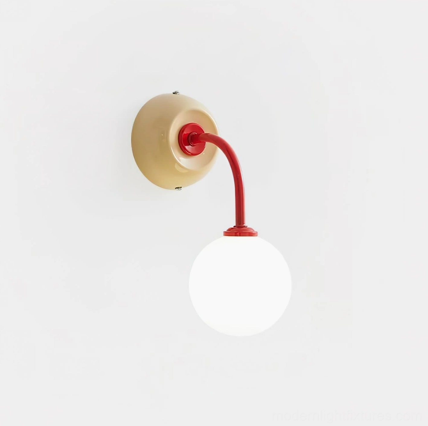Elio wall lamp close-up showing G9 socket and hardwired installation quality