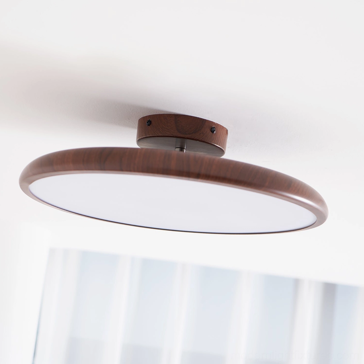 Ellos modern LED ceiling light 50cm model providing full-room illumination