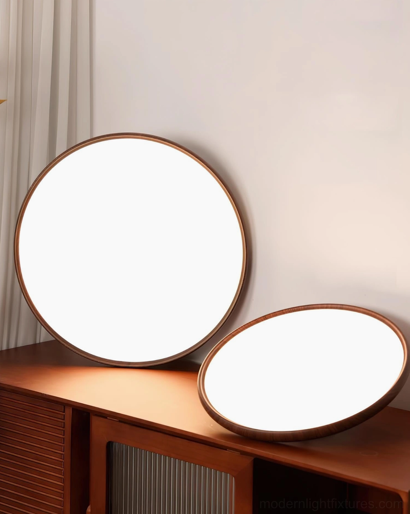 Ellos ceiling light modern design showing slim 12cm depth and material composition