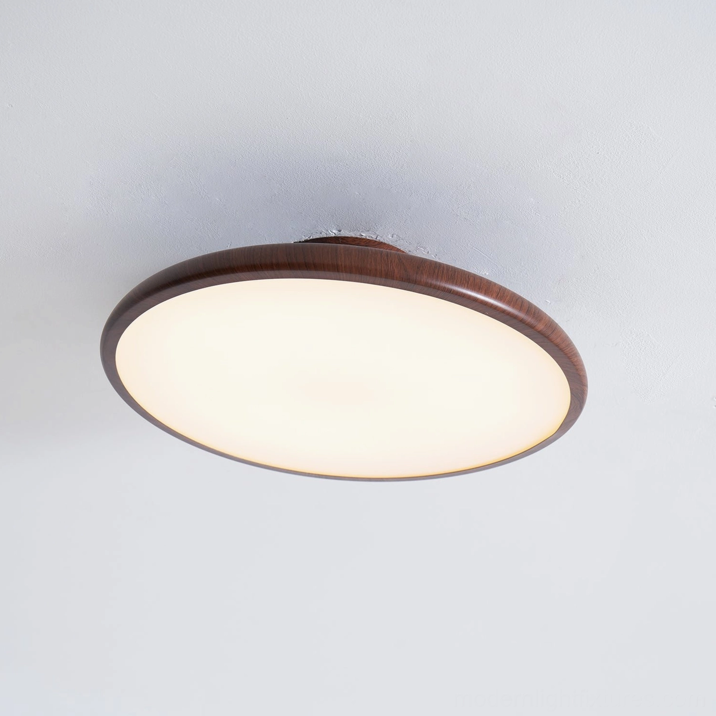 Ellos ceiling light hardwired flush mount permanent installation detail
