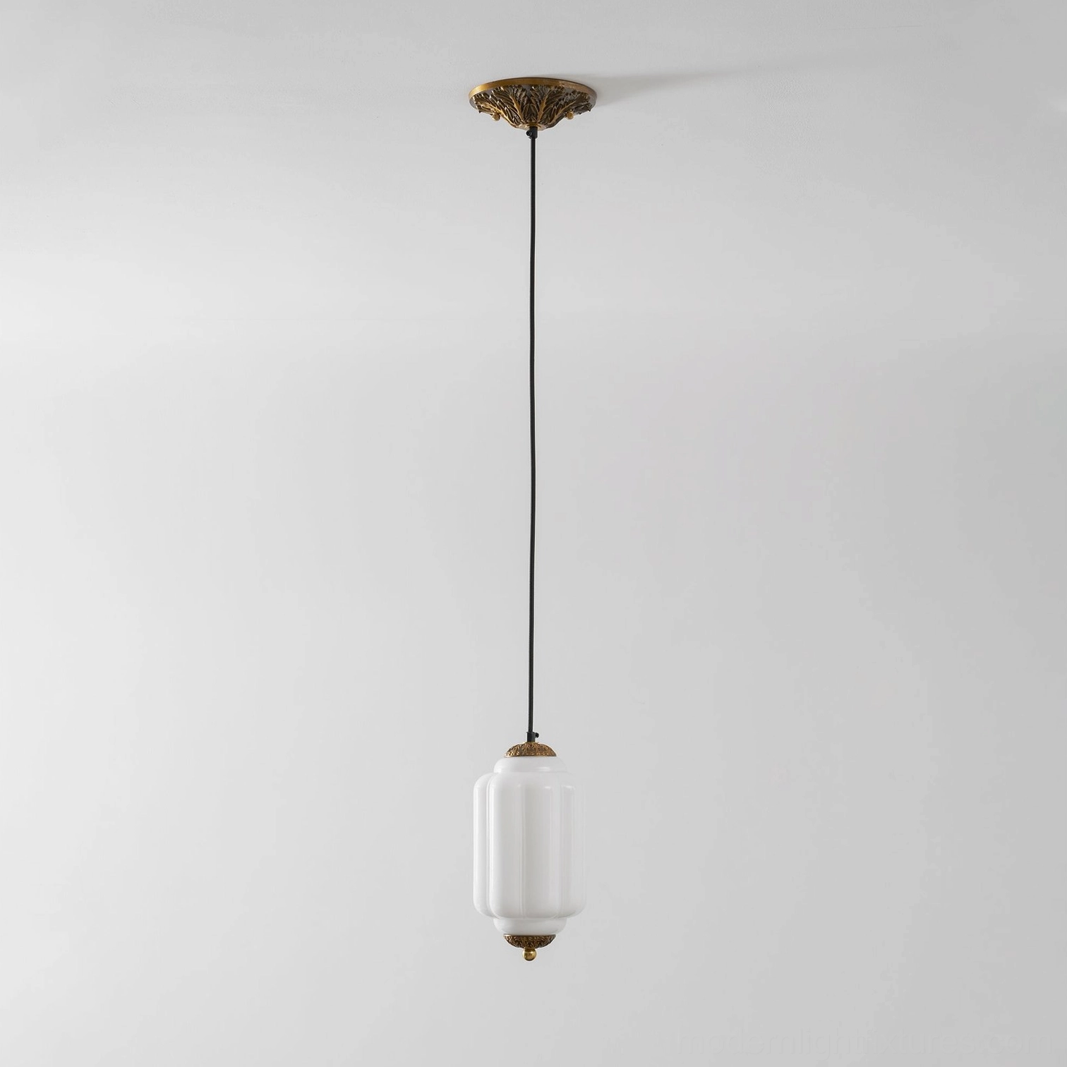 Lantern pendant lamp assembly fixture detail component
