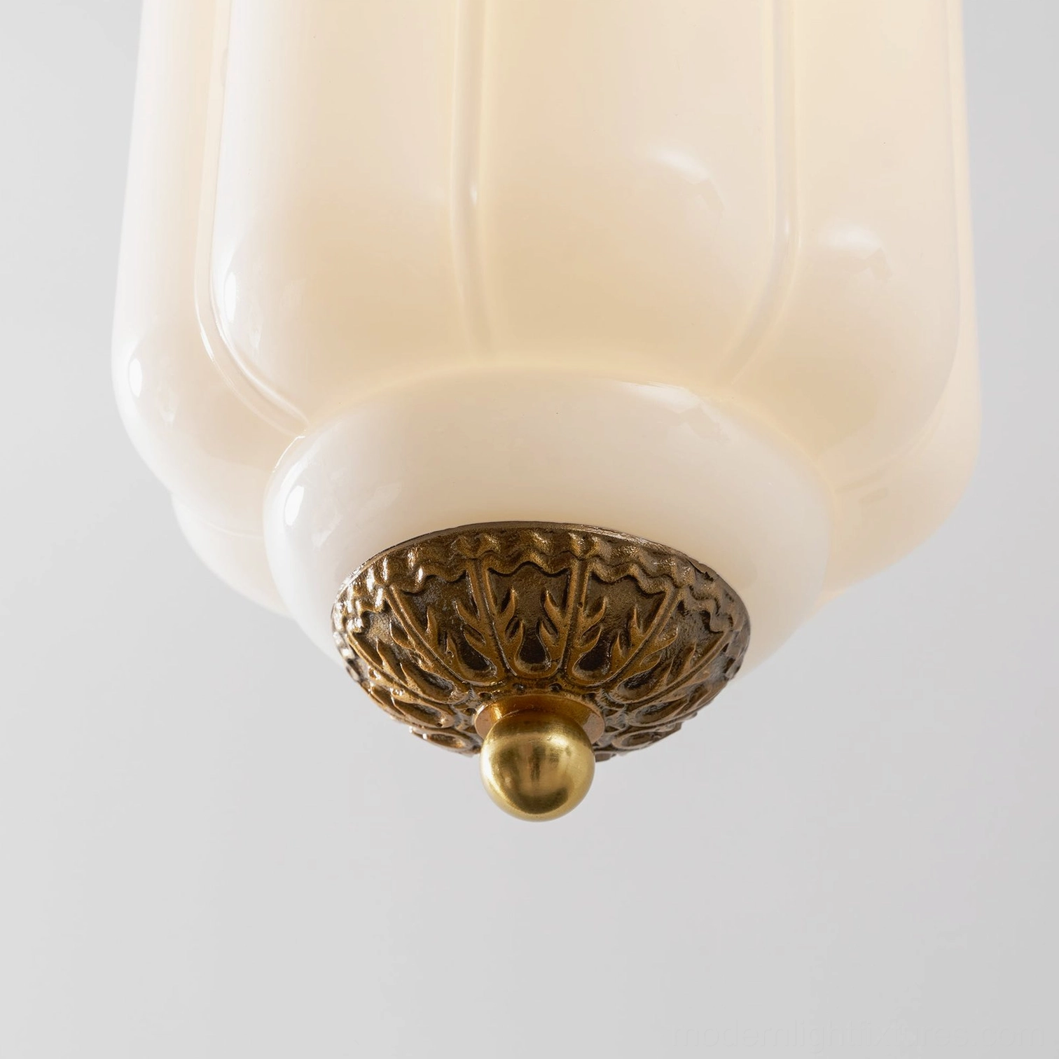 Lantern pendant light fixture construction assembly
