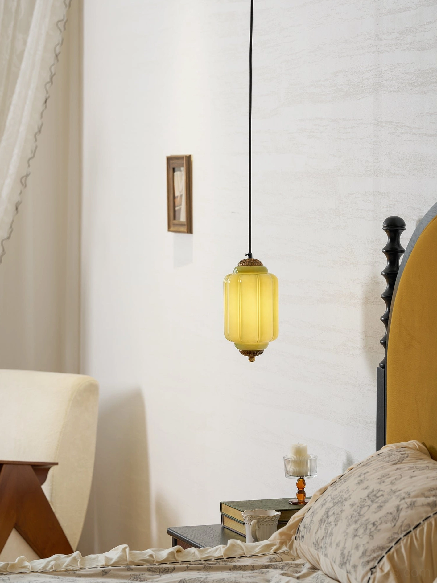 Eloise fluted glass pendant light additional color choice