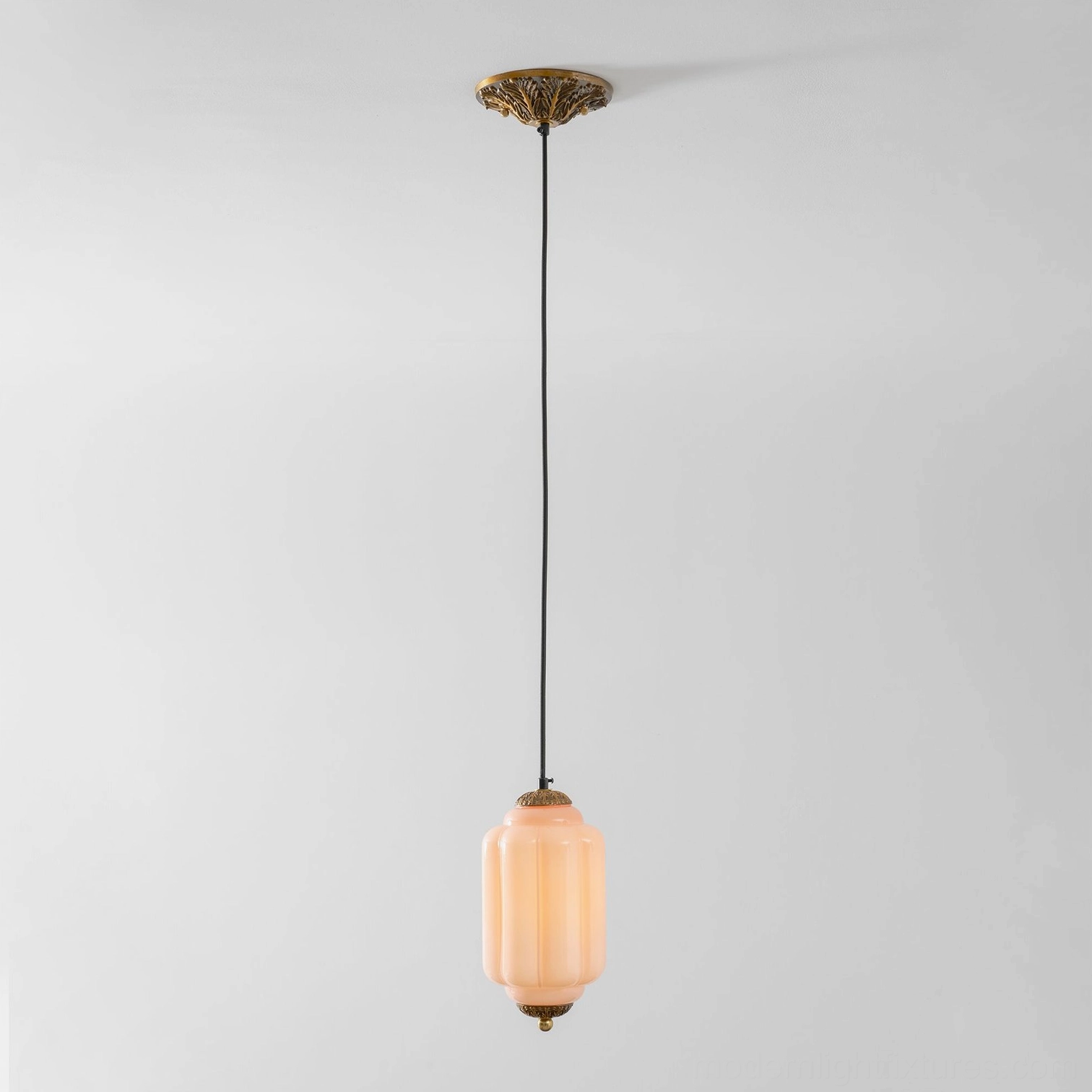 Antique brass hardware fixture pendant light component