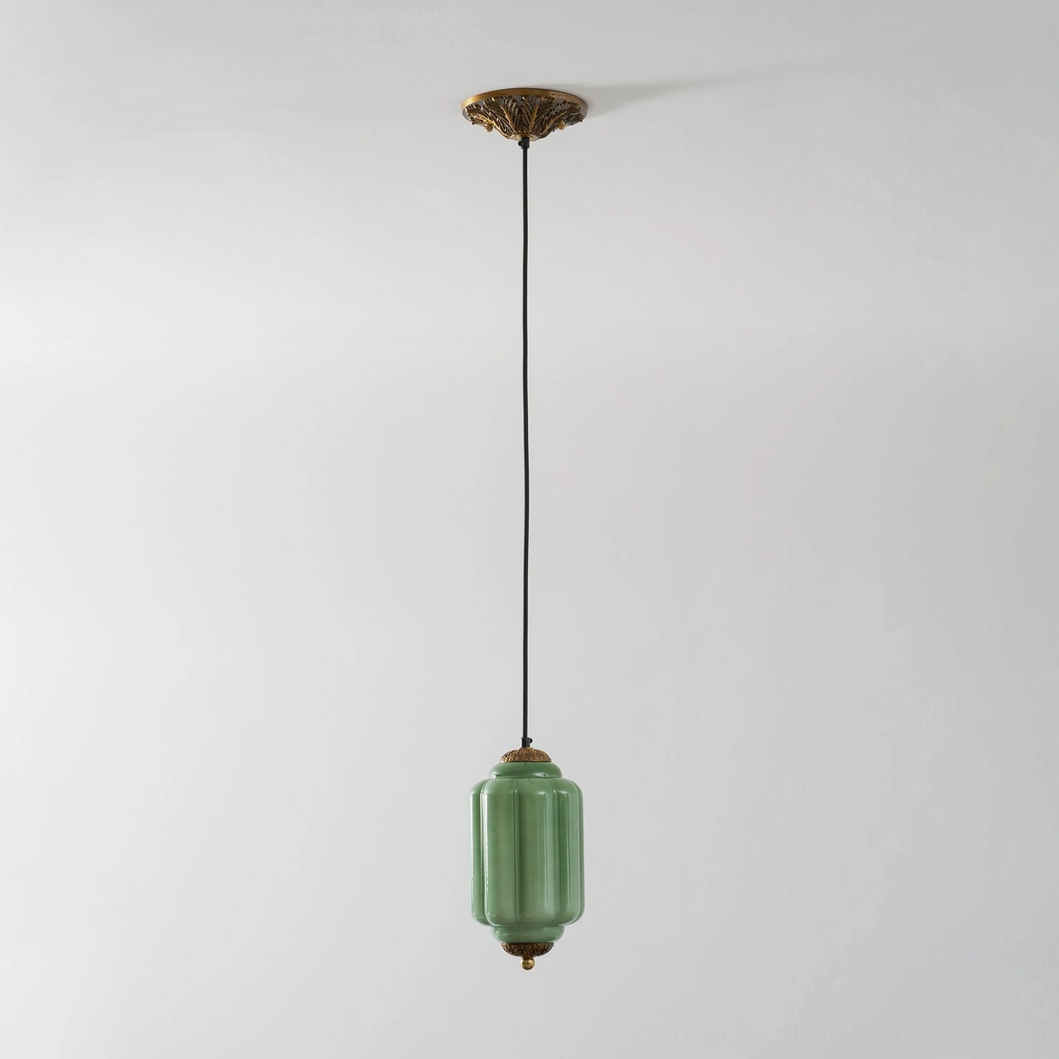 Glass pendant light electrical installation component