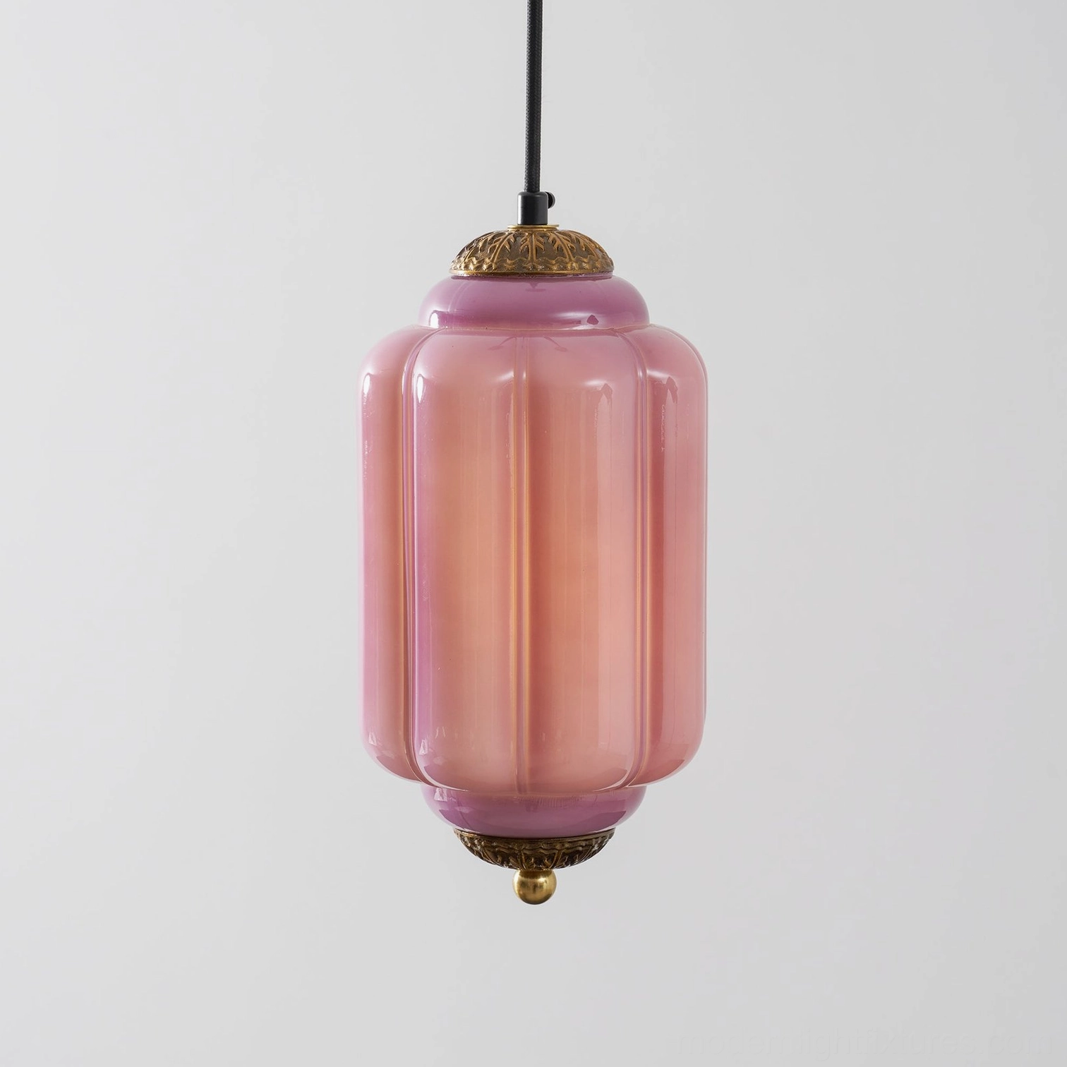 Pendant lamp fixture mounting hardware brass fitting detail