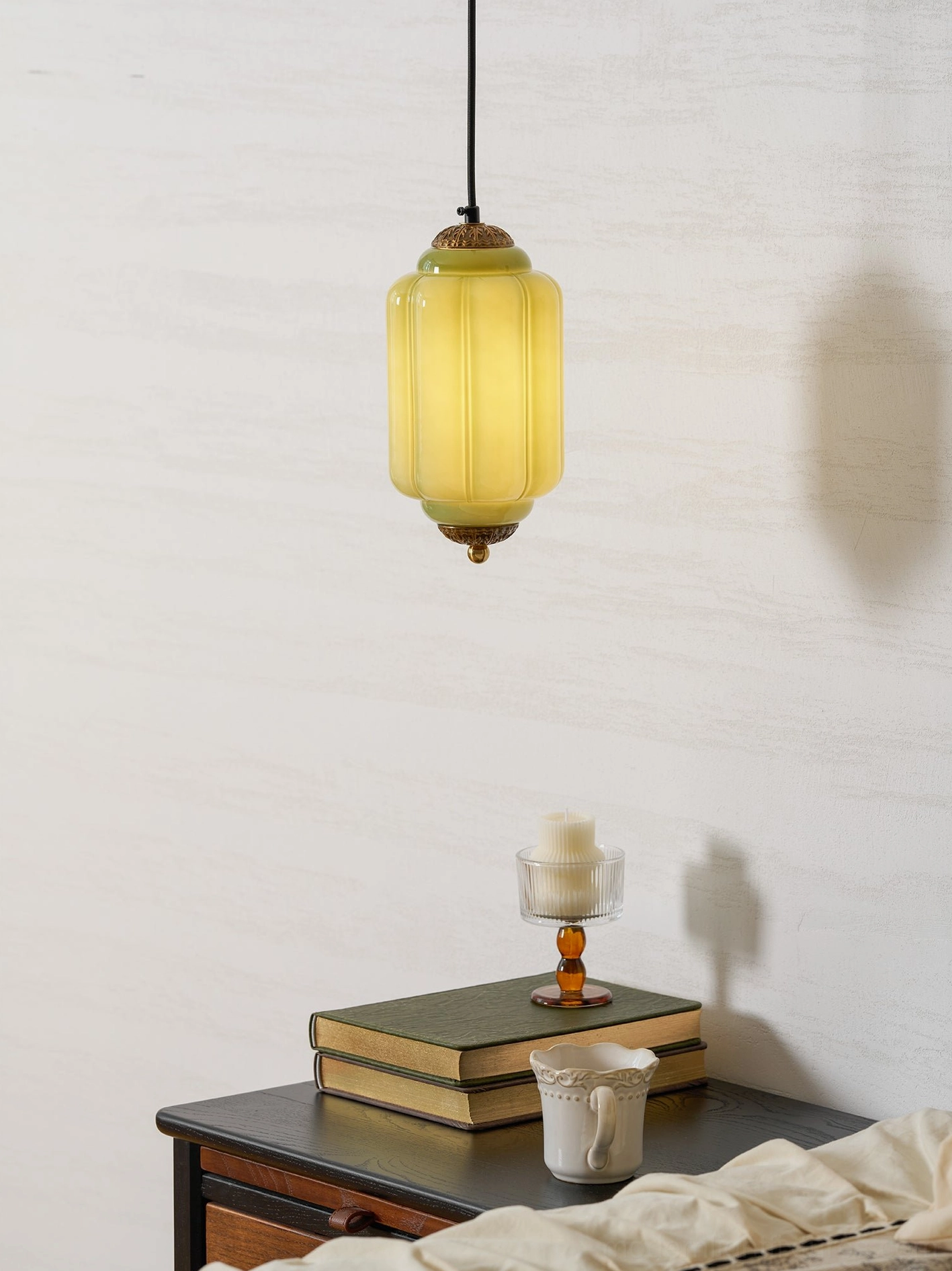 Eloise glass pendant lamp soft pastel color available variant