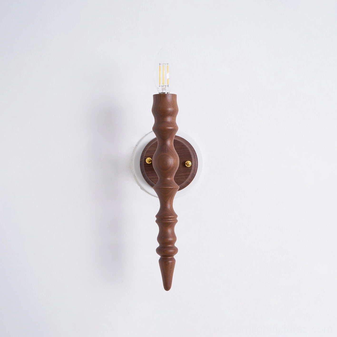 Eloise wooden candlestick wall lamp heritage craftsmanship contemporary design fusion