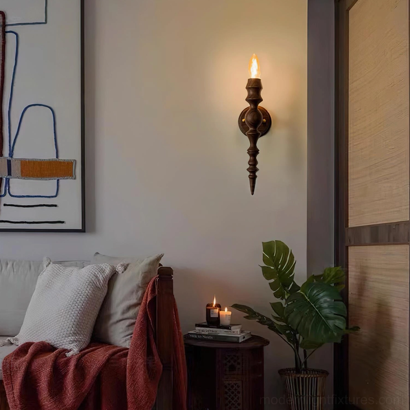 Eloise wood wall sconce gallery sequence hallway corridor processional lighting