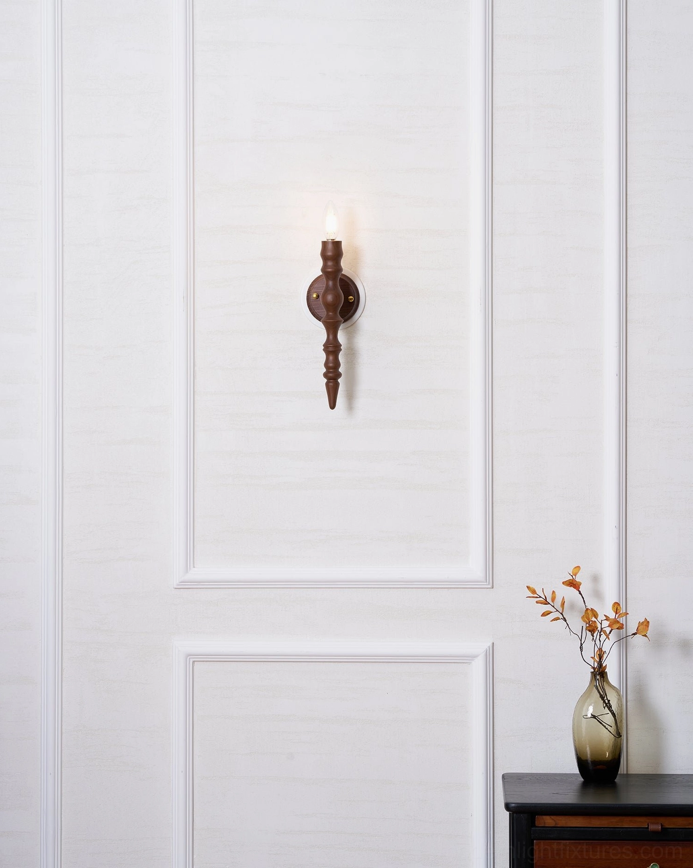 Eloise wood sconce pair installation modern transitional bedroom design style