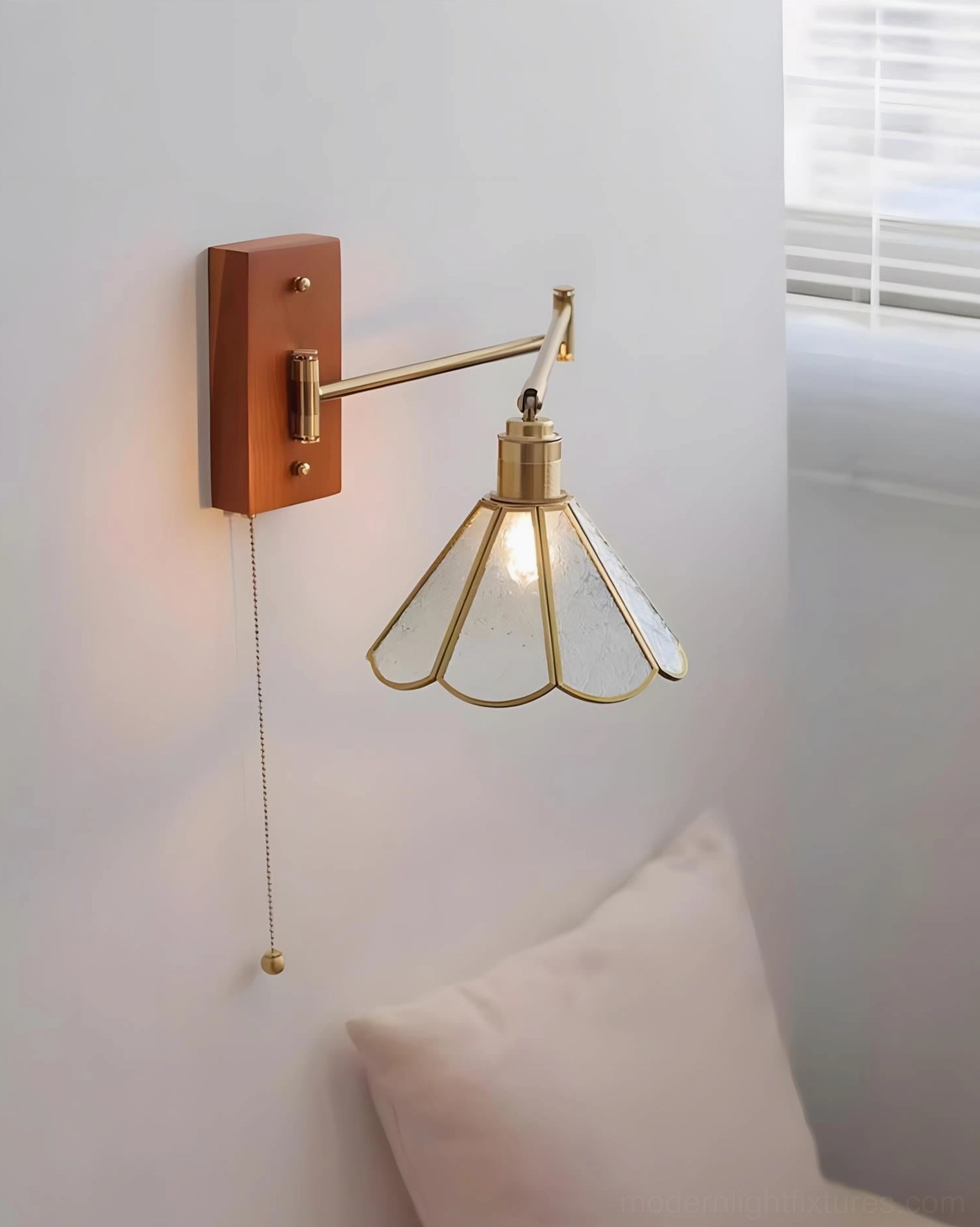 Elowen Petal Wall Sconce dimensional comparison view, showcasing all three size models A B C with proportional scale reference