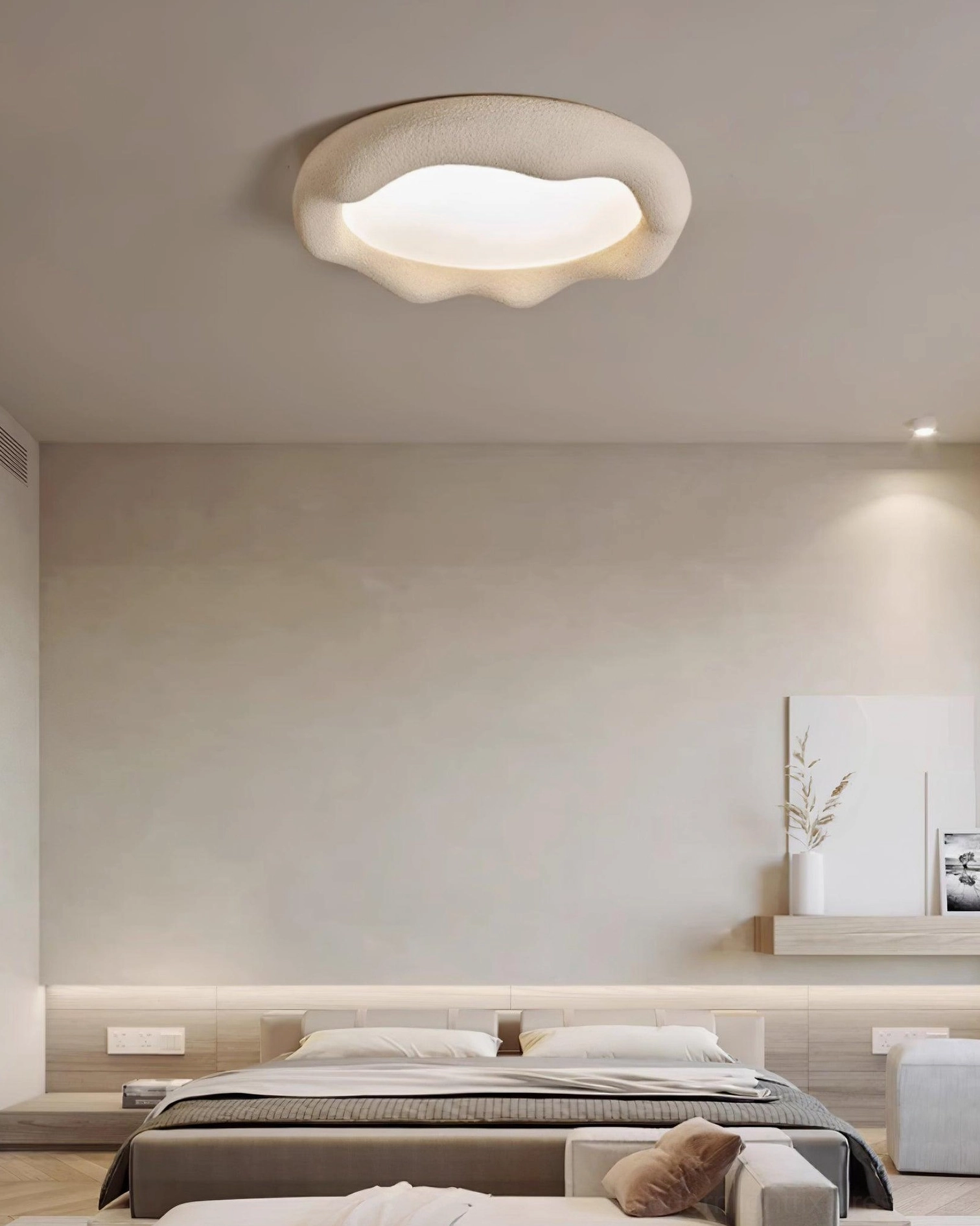 Cloud-shaped ceiling light fixture multiple size options comparison display