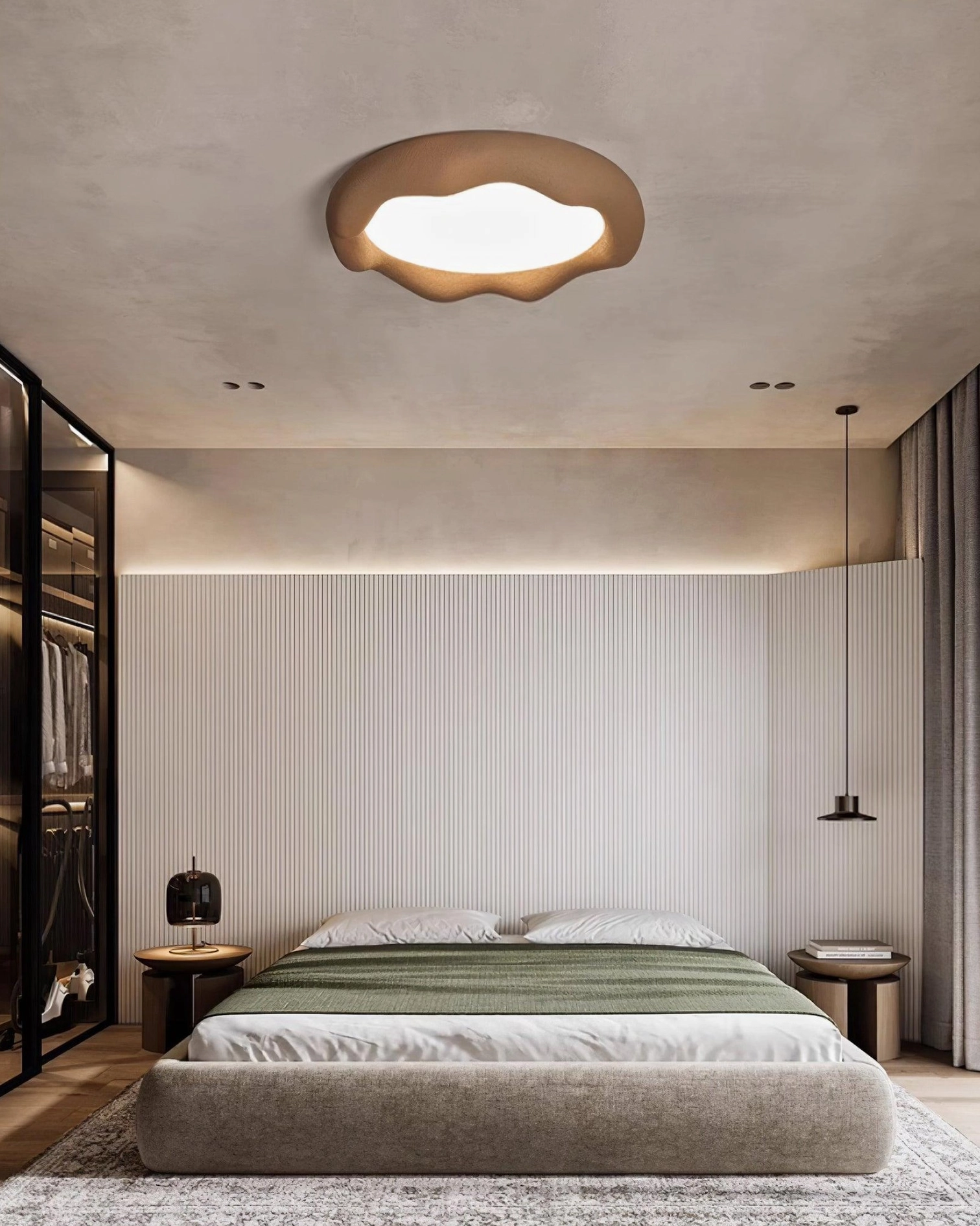 Elsa cloud flush mount ceiling light warm white 3000K integrated LED warm glow