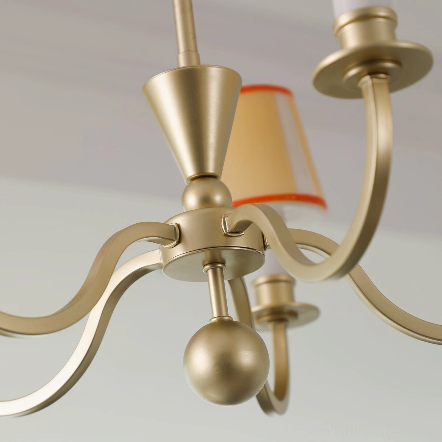 Elviera chandelier metal arms and socket configuration technical view of construction