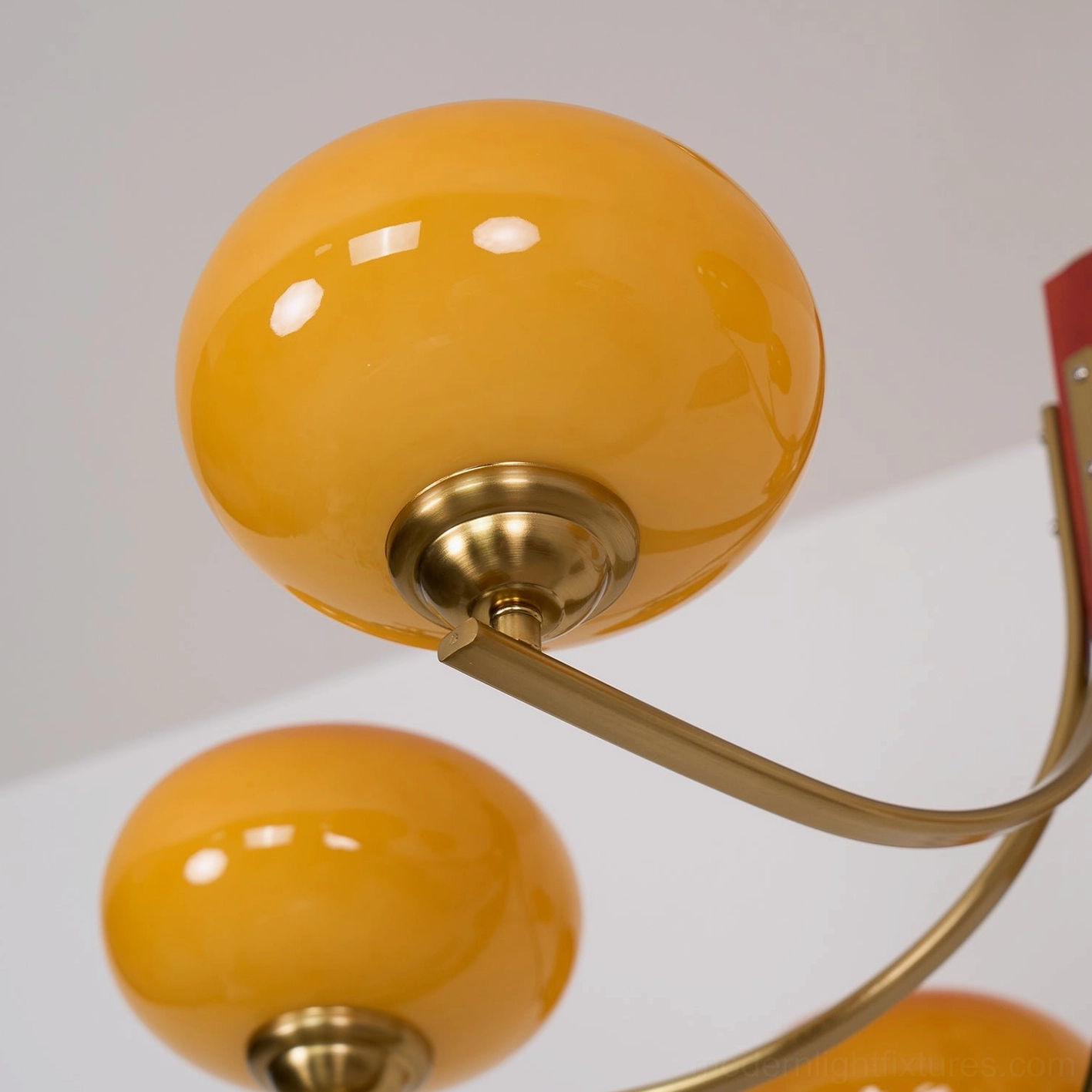 Fabio mid-century vintage chandelier showing authentic 1950s 1960s design aesthetic details