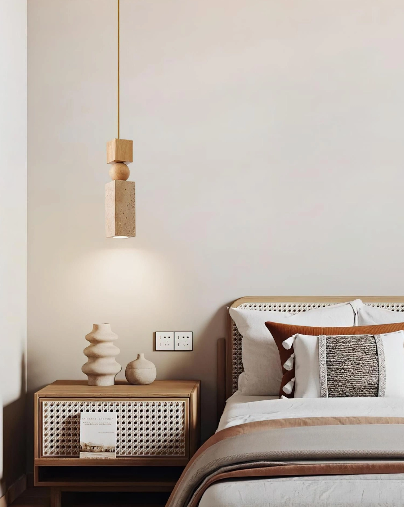 Fables modern pendant light installation - ceiling mount preparation and hardware assembly guide