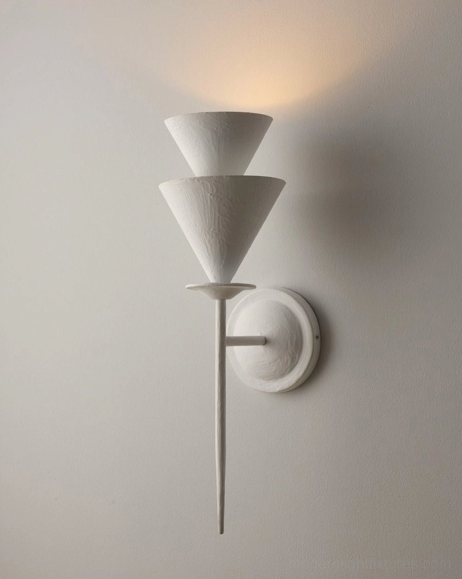 Fanoria minimalist wall sconce in Scandinavian interior design setting, clean lines and neutral palette coordination