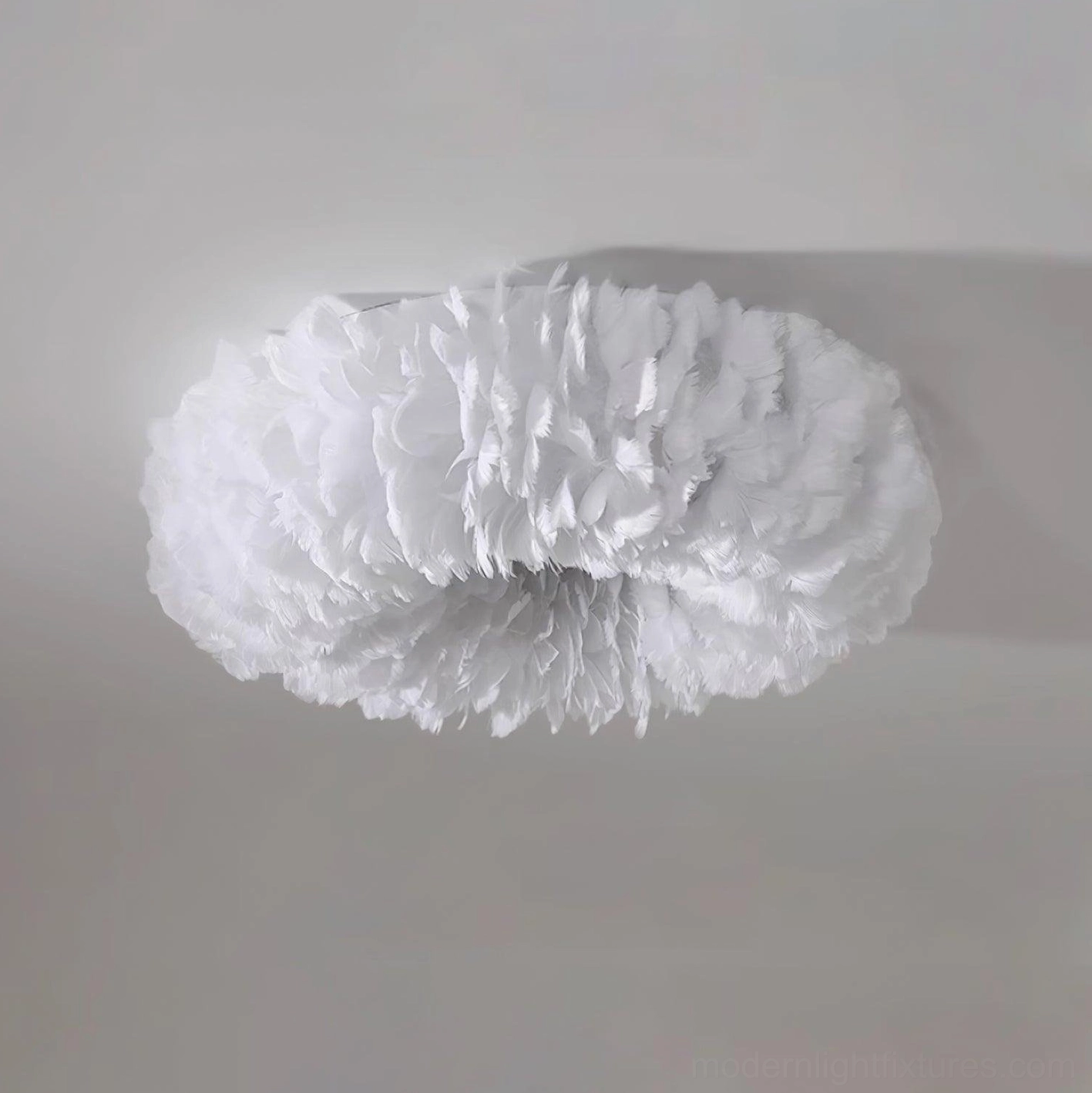Feather ceiling light fixture small size option ideal for hallways bathrooms and intimate bedroom lighting solutions