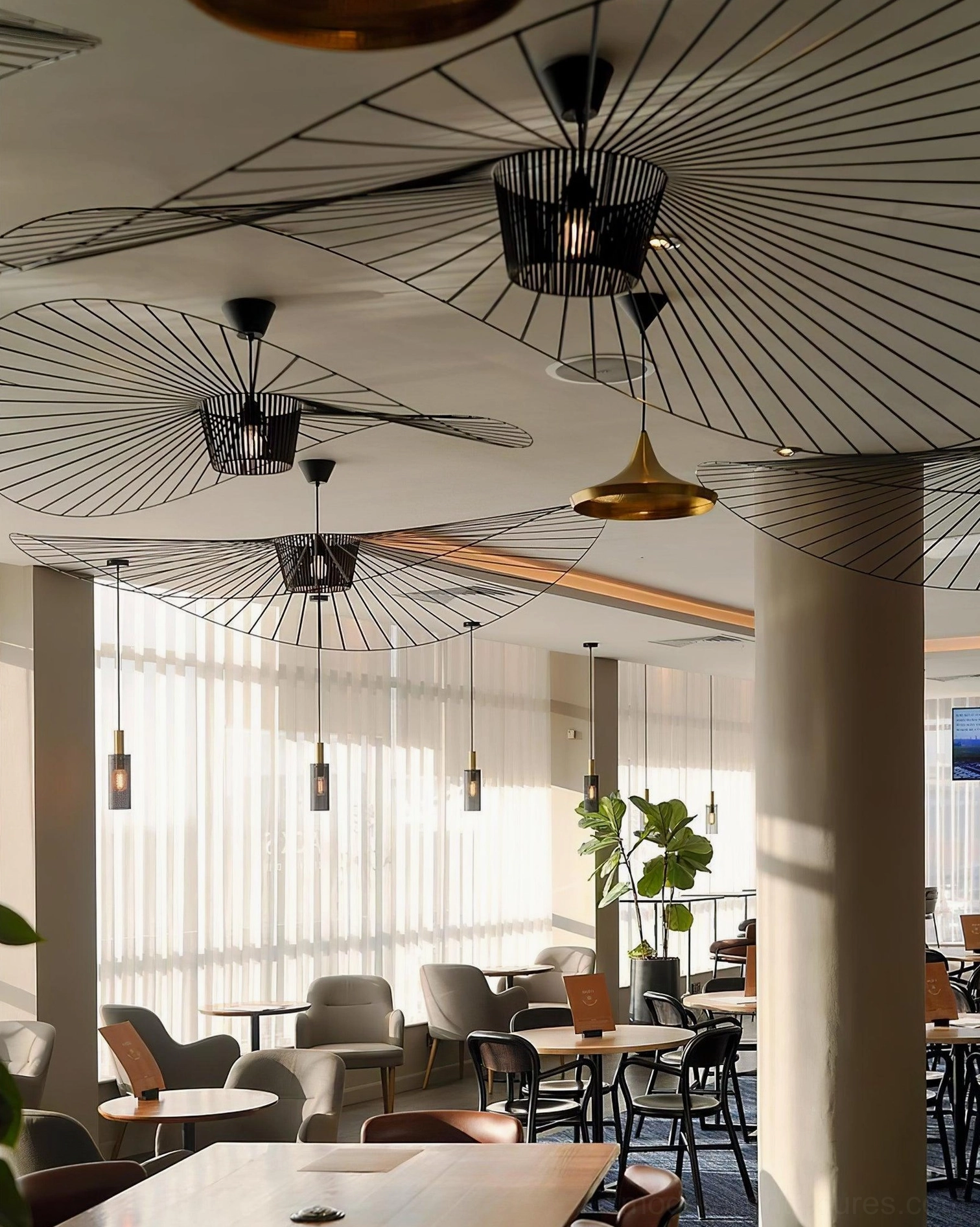 Woven fiber glass pendant lamp with E26 E27 socket compatibility close-up detail