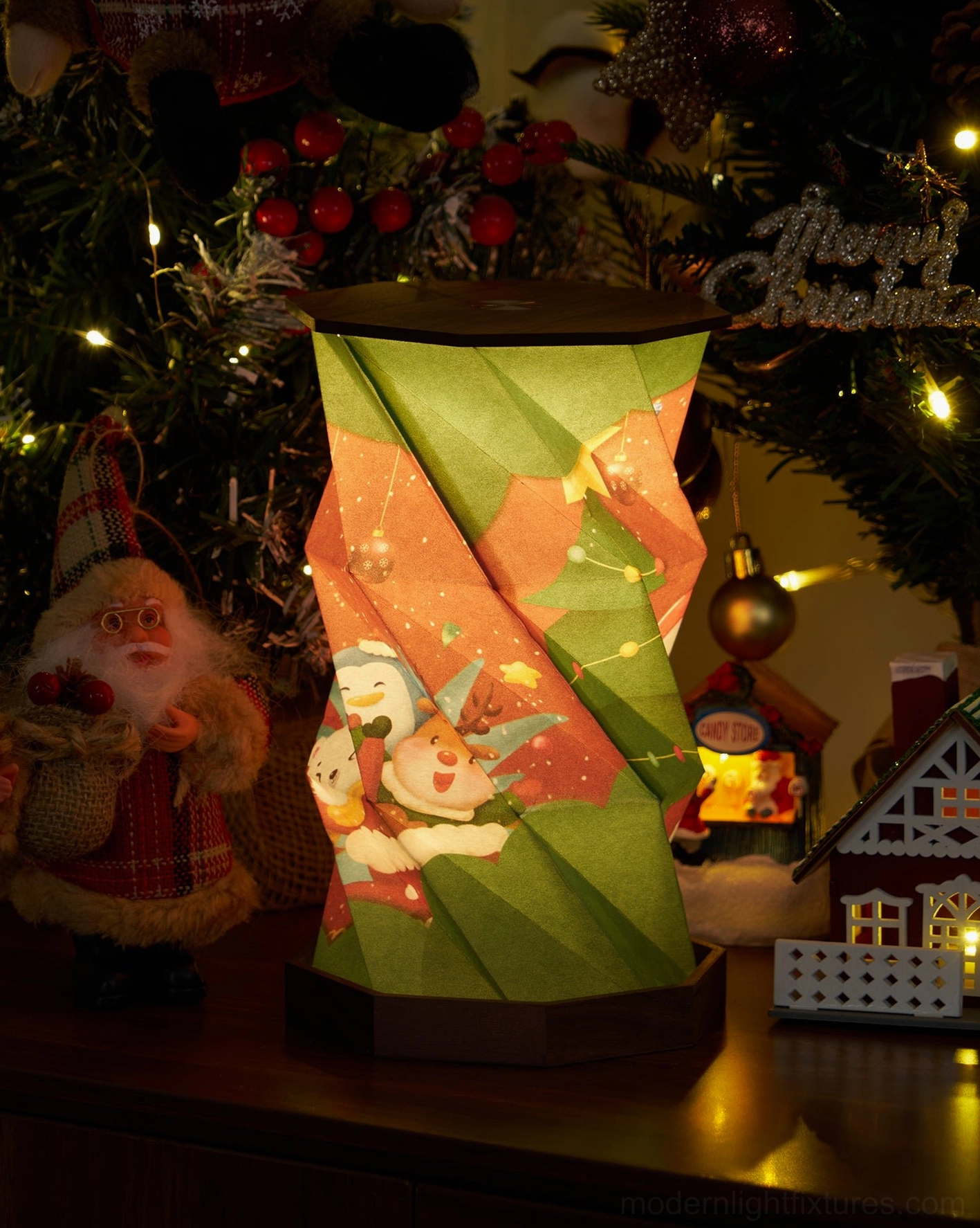 Fida Fold Paper Table Lamp warm 3000K color temperature creating cozy ambient lighting for bedroom living room and office spaces