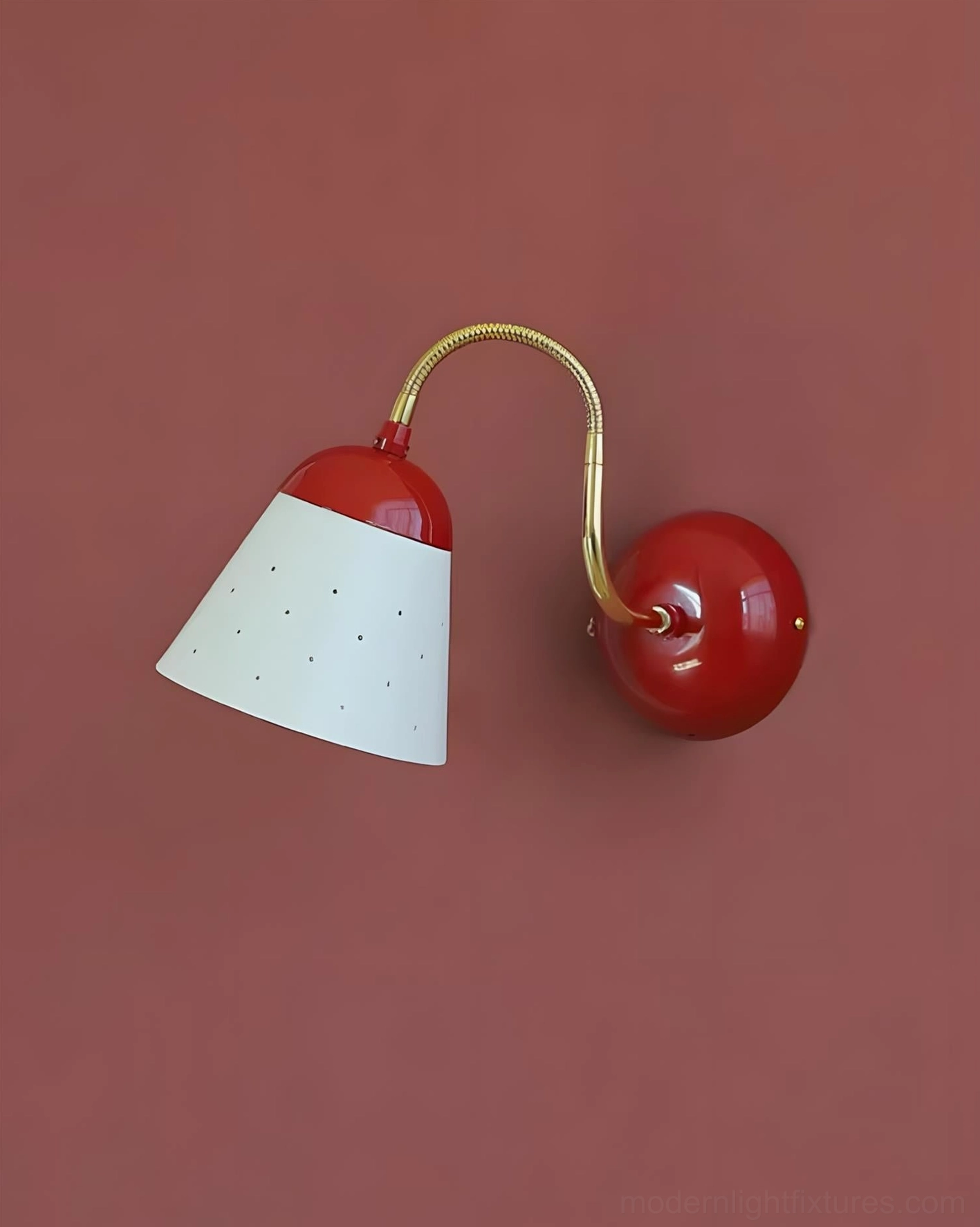Filo modern wall sconce installed as accent lighting in minimalist scandinavian interior design setting