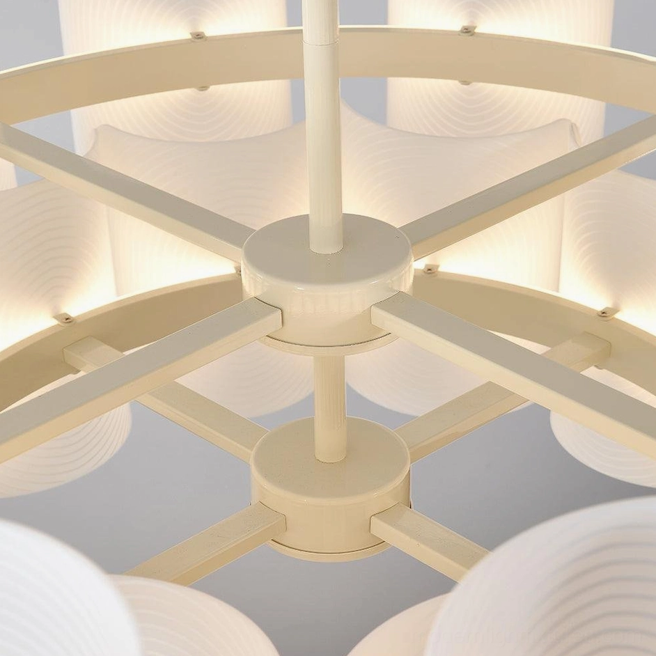 Contemporary fingerprint chandelier luxury hotel lobby hospitality commercial application