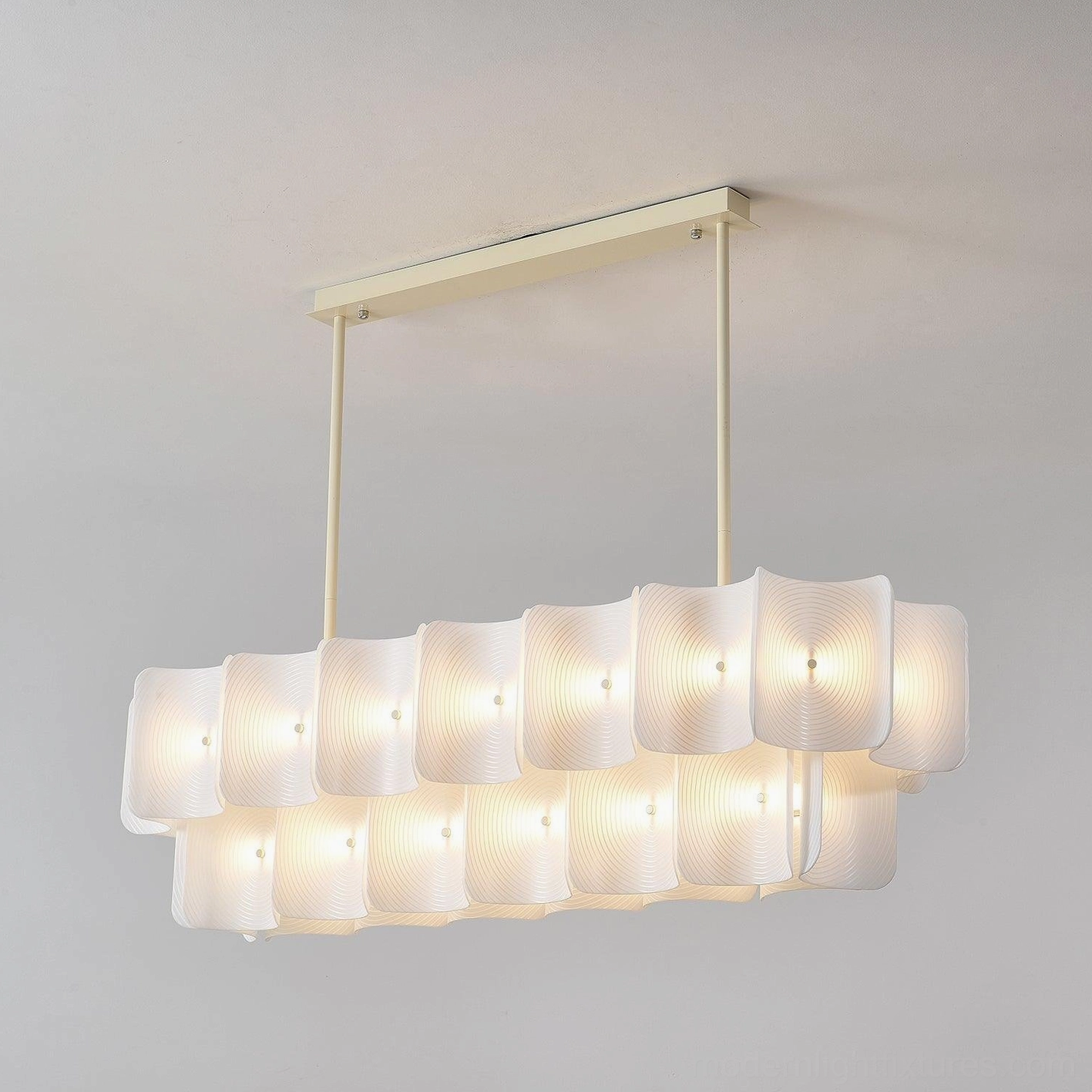 Fingerprint chandelier integrated LED design long lifespan energy efficient lighting