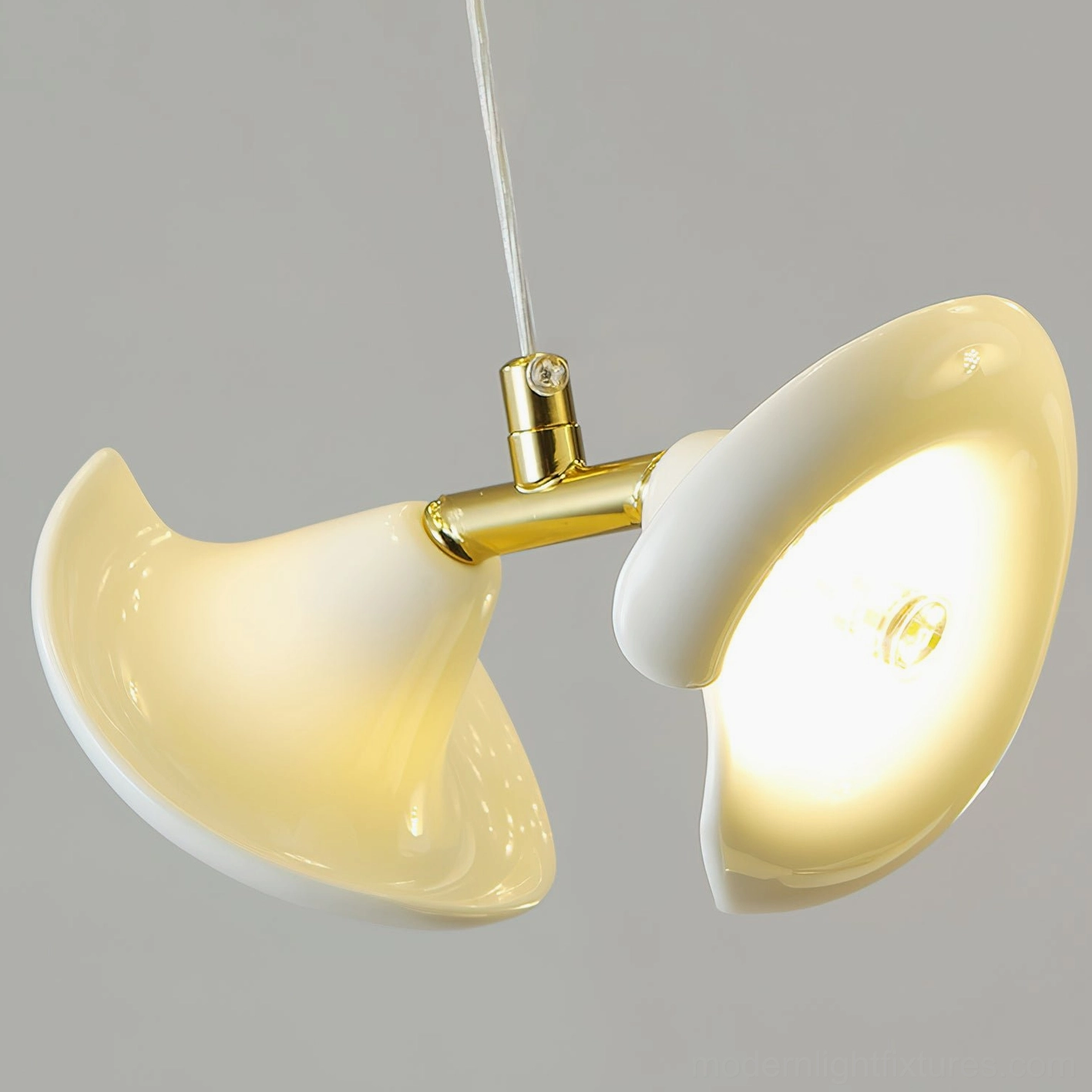 Fiora petal-disc chandelier soft glow illumination artistic sculpture lighting effect