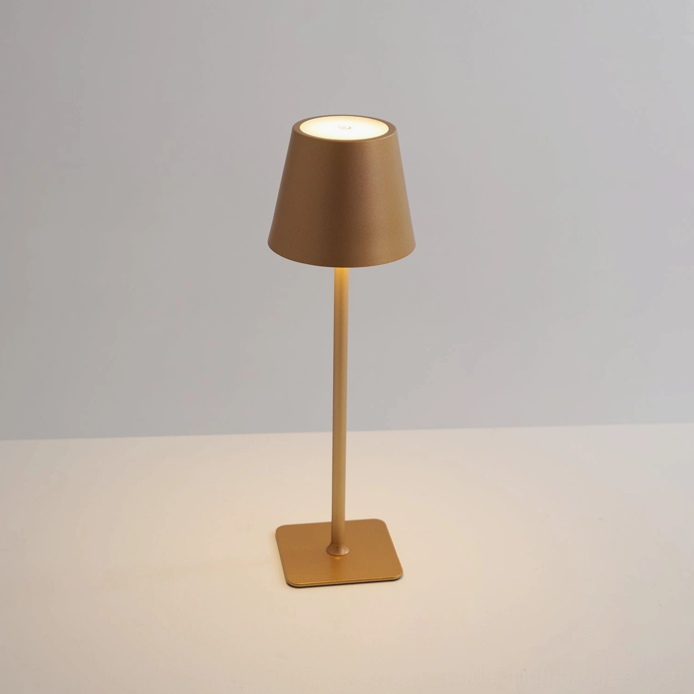 Contemporary table lamp floating nightstand minimalist bedroom furniture styling
