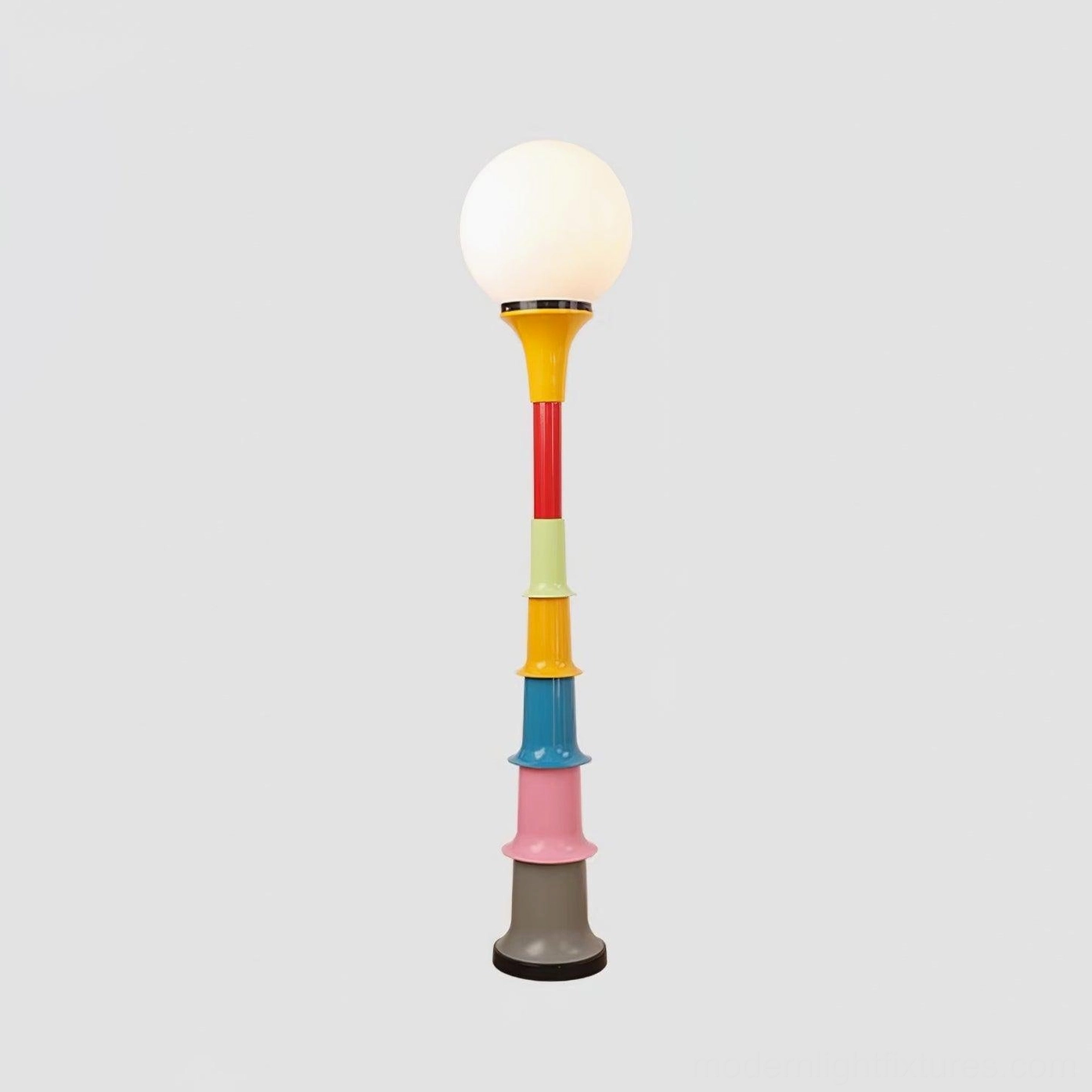 Artistic floor lamp as focal point in modern interior design scheme